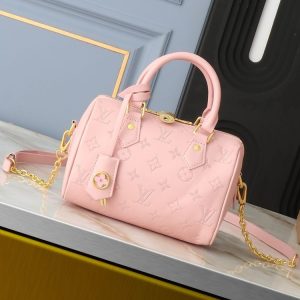 New Fashion L*V Handbag 1492 – Pink, 20.5×13.5x12cm