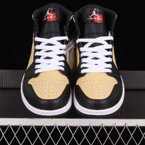 New Arrival AJ1 Mid DZ5329-001 Tartan Swoosh