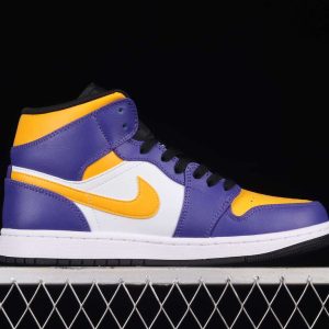 New Arrival AJ1 Mid DQ8426-517 Lakers