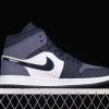 New Arrival AJ1 Mid Obsidian 554724-445