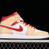 AJ 1 Mid Beige White Red 554724-201