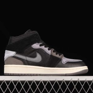 New Arrival AJ1 Mid DM9652-001 Inside Out