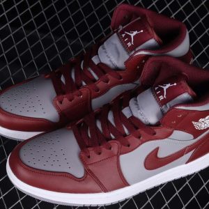 New Arrival AJ1 Mid DQ8426-615 Team Red