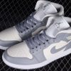 New Arrival AJ1 Mid BQ6472-115 Grey Sail