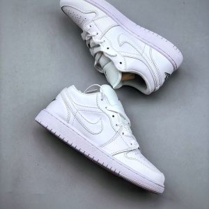 New Arrival AJ1 Retro Low ‘Pure Platinum’ 553558-170 AJ3140