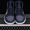 New Arrival AJ1 Mid Obsidian 554724-445