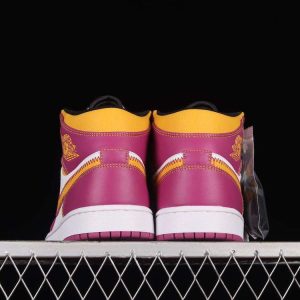 New Arrival AJ1 Mid DC0350-100 Day of the Dead white yellow powder