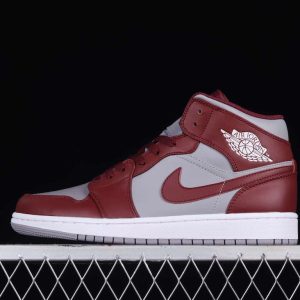 New Arrival AJ1 Mid DQ8426-615 Team Red