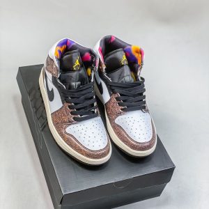 New Arrival AJ 1 Mid Mini Lux Brown Sparkling AJ3005 5