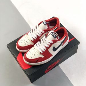 New Arrival AJ 1 Retro Low OG Chicago 705329 600 Red AJ3046 12