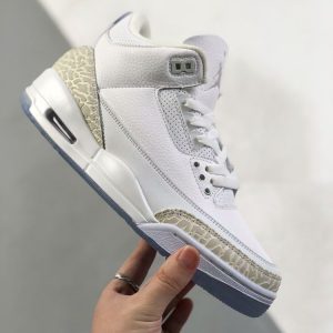 New Arrival AJ 3 Retro Pure White 136064 111 White AJ3049 3