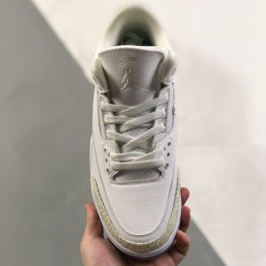 New Arrival AJ 3 Retro Pure White 136064 111 White AJ3049 6