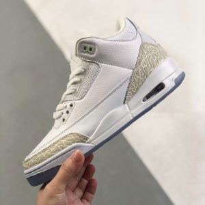 New Arrival AJ 3 Retro Pure White 136064 111 White AJ3049 8