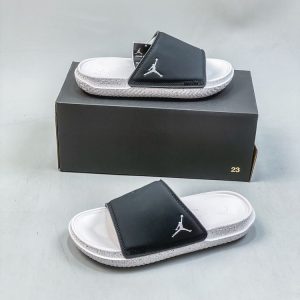 New Arrival AJ Play Slide Black Cement Photon Dust DC9835-003 AJ3007