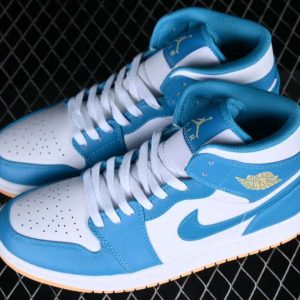 New Arrival AJ1 Mid DQ8426-400 North Carolina Blue