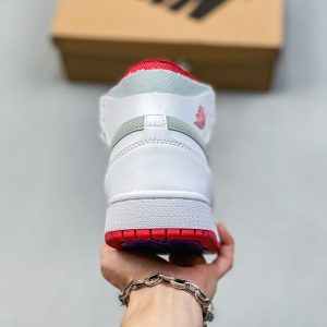 New Arrival AJ1 High Zoom Comfort Hare CT0978 100 Grey White AJ3003 8