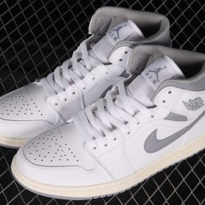 New Arrival AJ1 Mid 554724-135 Vintage Grey