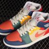 New Arrival AJ1 Mid DN3738-400 Multi-Color