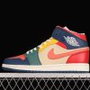 New Arrival AJ1 Mid DN3738-400 Multi-Color