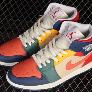 New Arrival AJ1 Mid DN3738-400 Multi-Color