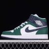 New Arrival AJ1 Mid 171-DZ5326-300 navy blue and green color matching