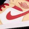 AJ 1 Mid Beige White Red 554724-201