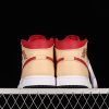 AJ 1 Mid Beige White Red 554724-201