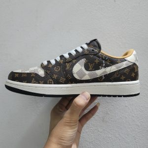 AJ 1 Low x Travis Scott x LV Brown