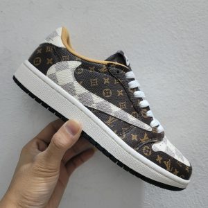 AJ 1 Low x Travis Scott x LV Brown