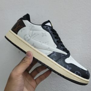 AJ 1 Low x Travis Scott x LV Black White