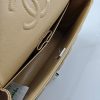 CN Classic Handbag Silver Hardware Beige For Women A01112 QA