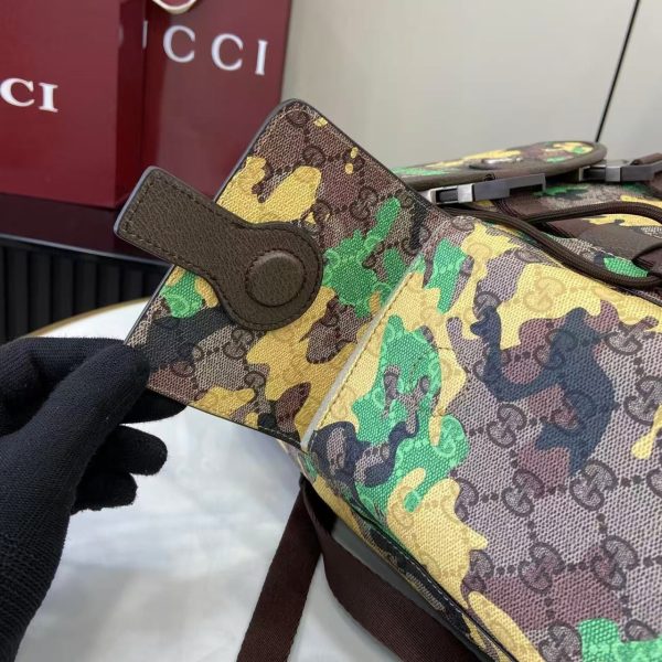 GG Canvas Large Camouflage Backpack 839110 QA