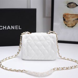 CN Classic Mini Flap Bag Golden Hardware White For Women 2 1115 18X12X6cm XMY 26E889B2 15 1486864