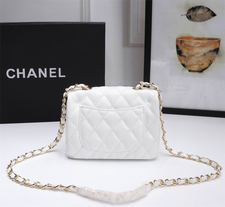 CN Classic Mini Flap Bag Golden Hardware White For Women CN Classic Mini Flap Bag Golden Hardware White For Women