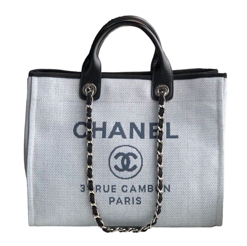 CN Deauville Tote 38cm White Gray For Women A66941