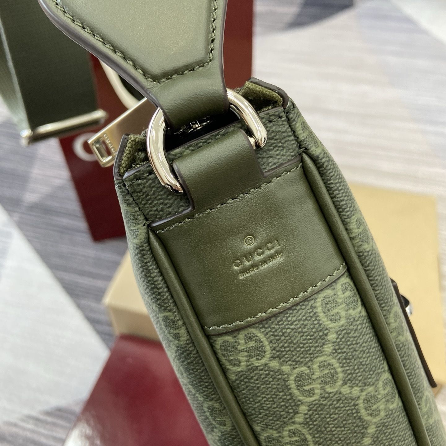 GG Monogram Small Messenger Bag 792081 GG Monogram Small Messenger Bag 792081