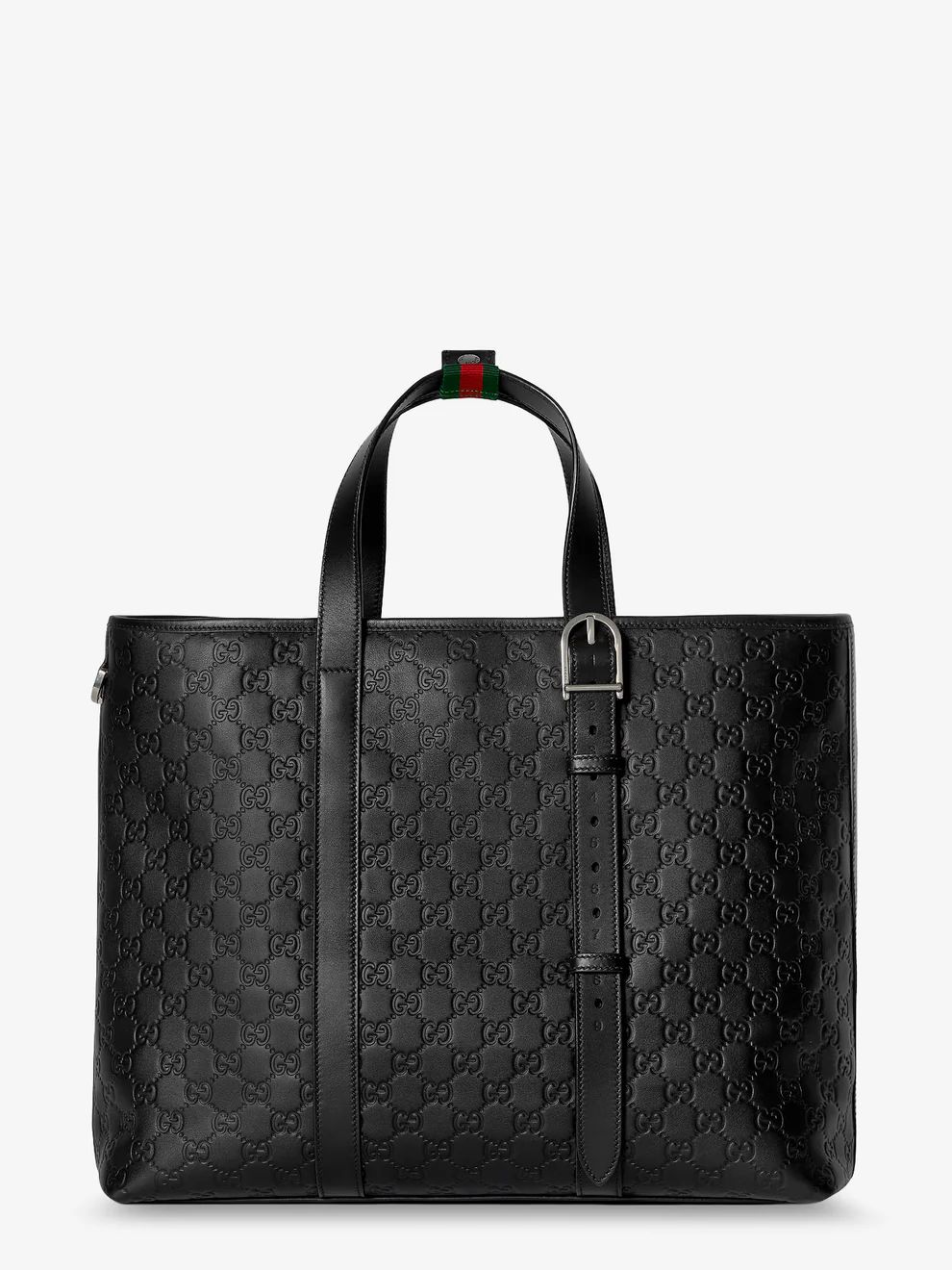 GG Emblem Large Tote Bag in Black 850218 GG Emblem Large Tote Bag in Black 850218