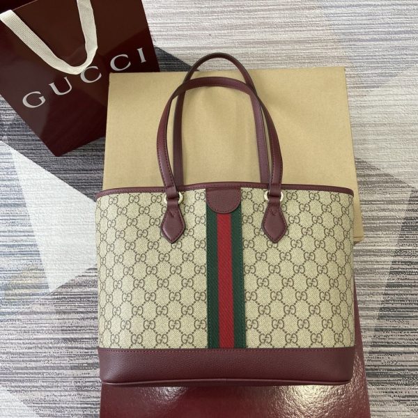 GG Ophidia Medium Canvas Tote Bag 836849 QA