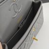 CN Classic Handbag Grey Gold Hardware For Women A01112 QA CN Classic Handbag Grey Gold Hardware For Women A01112 QA