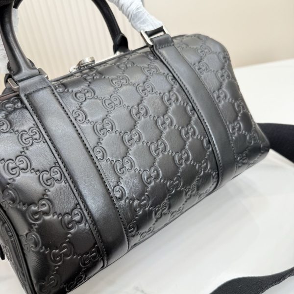 GG Emblem Small Duffle Bag 855789 QA GG Emblem Small Duffle Bag 855789 QA