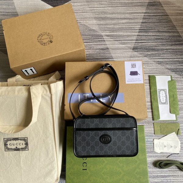 GG Supreme Interlocking Mini Bag 658572 QA