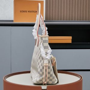 LV Neverfull GM Tote Bag Damier Azur Canvas Beige For Women N41360
