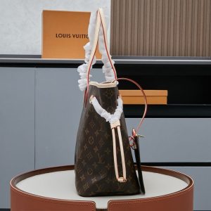 LV Neverfull GM Tote Bag Monogram Canvas Red for Women M41181