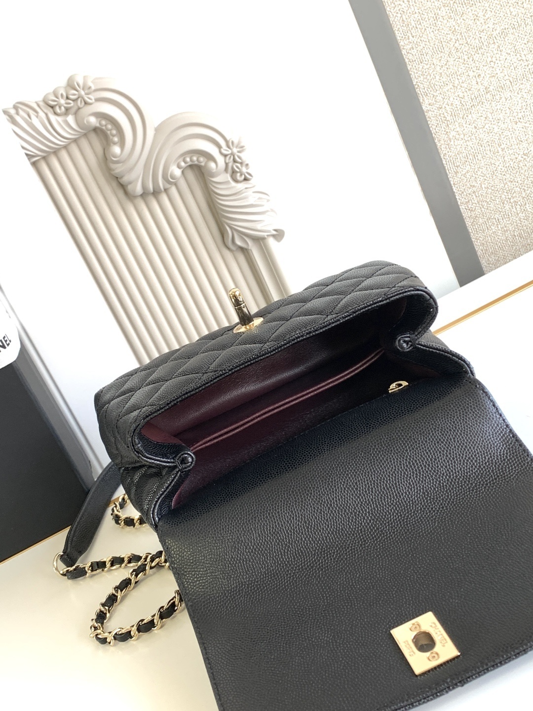 CN Classic Mini Flap Coco bag Top Handle Black For Women CN Classic Mini Flap Coco bag Top Handle Black For Women