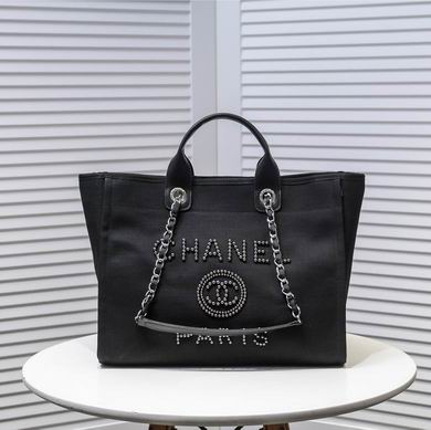 CN Large Deauville Pearl Tote Bag Black For Women A66941
