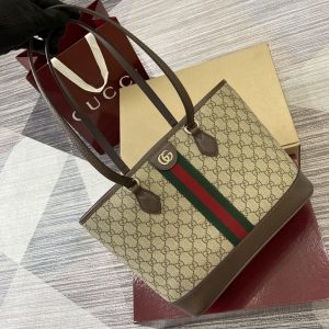 GG Ophidia Medium Canvas Tote Bag 836849