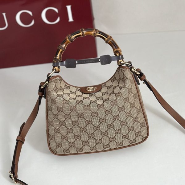 GG Diana Canvas Small Tote Bag 799865 QA