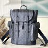 LV Christopher MM Backpack Grey For Men PA
