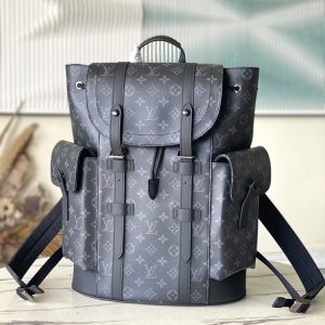 LV Christopher MM Backpack Grey For Men