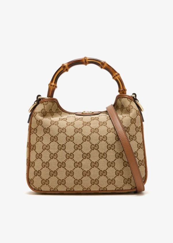 GG Diana Canvas Small Tote Bag 799865 QA
